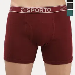 Sporto by Macho Men Pack Of 4 Short Trunks Sprto_M1030-B1-CH1-M1-Prt1-S-picture-29