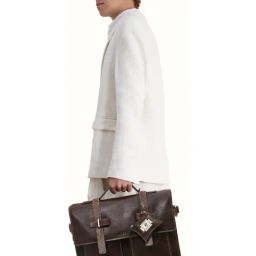 Hidesign SAHARA Brown Leather Large Laptop Messenger Bag-image-71
