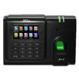 ZKTeco Fingerprint Time Attendance Terminal with 3-inch Display Screen Black- A-11C-41