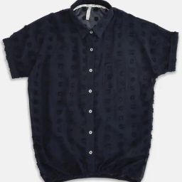 Pantaloons Junior Navy Embroidered Top-image-74