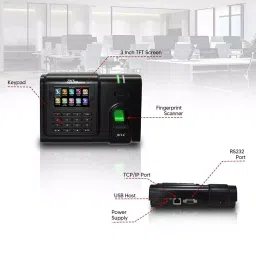 ZKTeco Fingerprint Time Attendance Terminal with 3-inch Display Screen Black- A-11C image 4