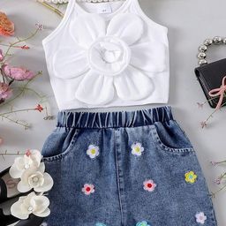LULU & SKY Girls Printed Top with Shorts-picture-21