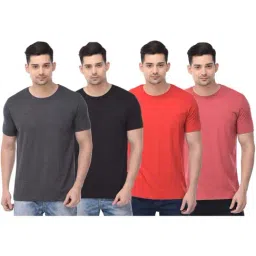 Color Capital Multicolored Regular Fit T-Shirt - Pack of 4-picture-5