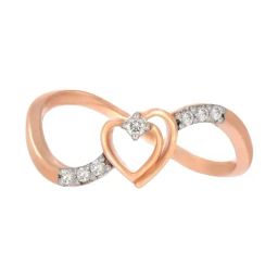 Bhima Jewels 18k (750) Rose Gold Diamond Ring for Women-picture-45
