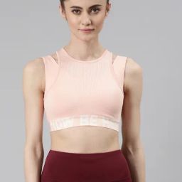 Enamor Soft Pink Sports Bra-image-25