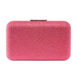 Lino Perros Fuschia Shimmer Medium Clutch-12