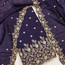 Mitera Embroidered Sequinned Unstitched Dress Material-image-62