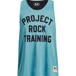 Under Armour Blue Regular Fit Printed Tank Tee-image-48