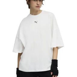 Puma White Dare To Oversized Relaxed Fit Ruched T-shirt-picture-23