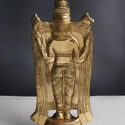 Exotic India Gold Toned Brass Religious Idol Showpiece-picture-44