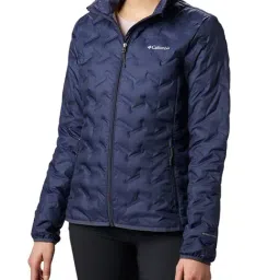 Columbia Navy Logo Print Jacket-image-67
