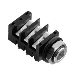 AMPHENOL AUDIO CONNECTOR, STEREO JACK, 6.35MM, PANEL, ACJS-MHDR..-45