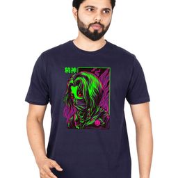 LA MILANO Men Graphic Printed Round Neck Pure Cotton Slim Fit T-shirt-image-81