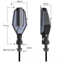 Cartronics U Shape White&Yellow Front & Rear Side LED Indicator for Honda Shine BS6(Pack of 4 Pcs) image 2