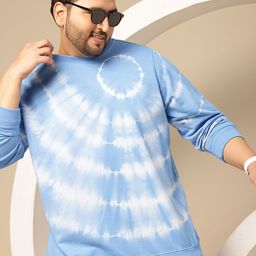 Sztori Plus Size Tie-dye Pure Cotton Sweatshirt-image-13