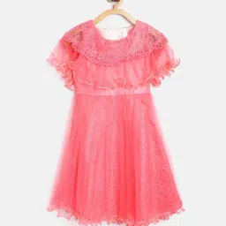 Stylestone Kids Pink Embellished Dress-image-41