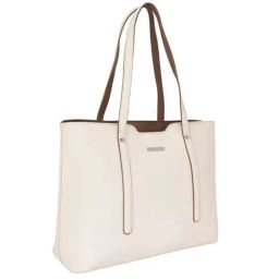 Forever Glam by Pantaloons Off White Solid Medium Tote Handbag-28