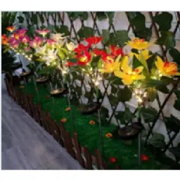 GIGAWATTS 7 Head LED Stake Orchid Sun-Powered Solar Garden Light, GW-ME3025-10