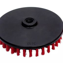 BuffKing 17.78 cm (7 Inch) Cleaning Disc Pad Brush Red with Medium Bristles for Polishers and M14 Angle Grinder-8