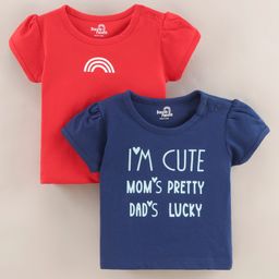 Doodle Poodle Short Sleeves Tops Multiprint Pack of 2 - Multicolor-picture-16