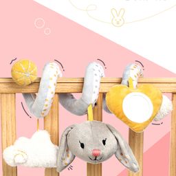 Bonfino Spiral Bunny Activity Toy - Grey-10