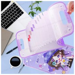 FunBlast Sweet Girl Theme File Folder with Button Lock and Handle image 5