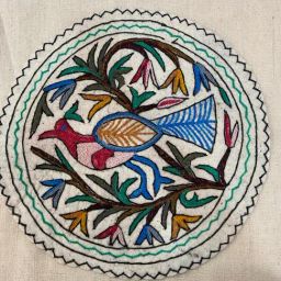Swadeh Floral Multicolor Wool Round Rugs-image-13