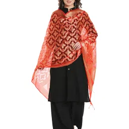 Dupatta Bazaar Red & Gold Dupatta image 4