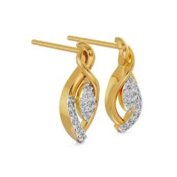 Emori 18k Yellow Gold & Diamond Dazzle Stud Earrings-image-17