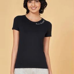 Dreamz by Pantaloons Jet Black Cotton Printed T-Shirt-picture-41