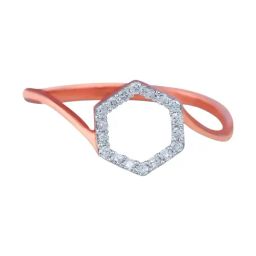 Bhima Jewels 18k (750) Rose Gold Diamond Ring for Women-picture-29