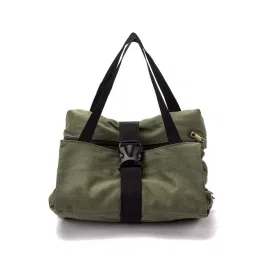 Pahal Zipper Large Roll Up Waxed Canvas Handy Tote Tool Bag image 5