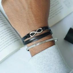 Joker & Witch Rhine  Bracelet for  Men Set of 2-image-0