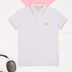 Pantaloons Junior Boys Star White Polos T-Shirt-image-92