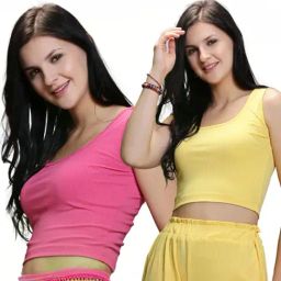 Sera Pink & Yellow Striped Crop Top - Pack Of 2-picture-37