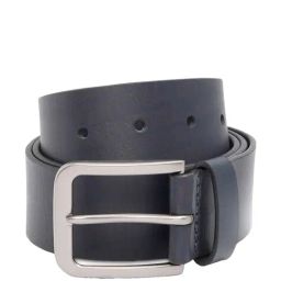 United Colors of Benetton Basilica Navy Leather Waist Belt For Men-image-74