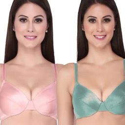 Soie Multicolor Under Wired Non Padded Everyday Bra (Pack Of 2)-image-46