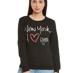 Sera Black Graphic Print Sweatshirt-image-51