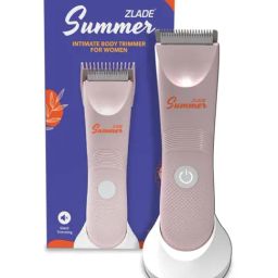 Zlade Summer Intimate Body Trimmer for Women, Underarms, Bikini, Pubic Hair Removal (Pink)-102