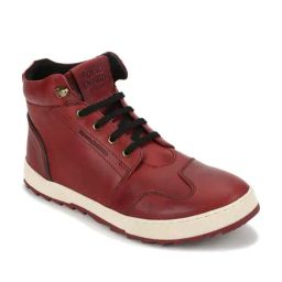 Royal Enfield Men's Maroon Boots-picture-8