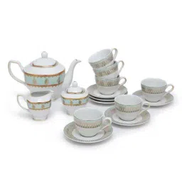 Home4U 'Amber' Multicolor Porcelain Tea Set-38