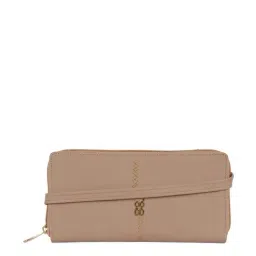 Baggit Beige Solid Zip Around Wallet for Women-28