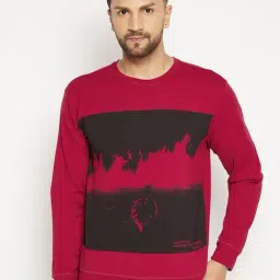 Duke Cranberry Regular Fit Printed Sweatshirt-picture-30