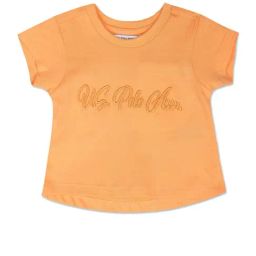 U.S. Polo Assn. Kids Orange Embroidered T-Shirt-image-93