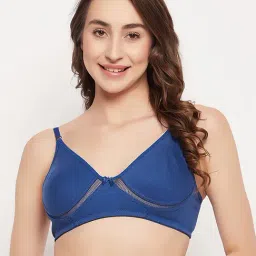 Clovia Blue Cotton Full Coverage Bra-picture-17
