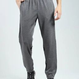 Rock.It Charcoal Grey Regular Fit Joggers-image-9