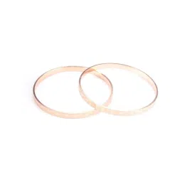 Priyaasi Rose Gold Round Bangle - Set of 2 image 3