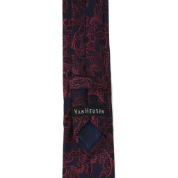 Van Heusen Navy & Red Printed Tie image 3