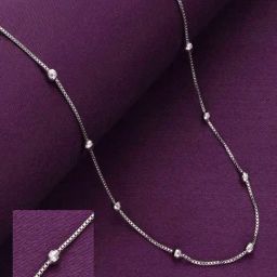 Kai Jewel Shimmering Beads Silver Chain Necklace-image-46