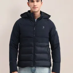 U.S. Polo Assn. Blue Regular Fit Quilted Jacket-picture-42